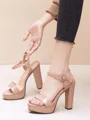 Women's Peep Toe Stiletto Heel Shoes