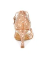 Women's Satin Peep Toe With Rhinestone Stiletto Heel Shoes