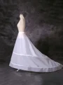 Nylon A-Line 1 Tier Sweep/Brush Train Wedding Petticoats