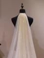 Gorgeous Tulle One-Tier Cathedral Bridal Veils With Sequins