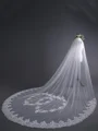Beautiful Tulle With Lace Long Wedding Veils