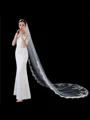 Elegant Tulle One-Tier Cathedral Bridal Veils With Applique