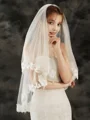 Charming Tulle Fingertip Bridal Veils With Applique