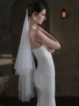 Brilliant Tulle One-Tier Elbow Bridal Veils