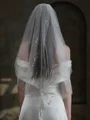 Delicate Tulle One-Tier Elbow Bridal Veils