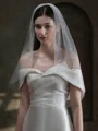 Delicate Tulle One-Tier Elbow Bridal Veils