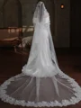 Luxurious Tulle One-Tier Cathedral Bridal Veils