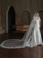 Luxurious Tulle One-Tier Cathedral Bridal Veils