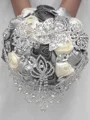 Luxurious Round Satin Bridal Bouquets