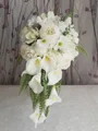 Fashion Cascade Silk Flower Bridal Bouquets