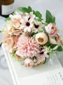 Fancy Free-Form Silk Flower Bridal Bouquets