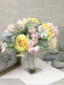 Elegant Free-Form Silk Flower Bridal Bouquets
