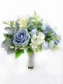 Elegant Free-Form Silk Flower Bridal Bouquets