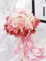 Charming Round Silk Flower Bridal Bouquets