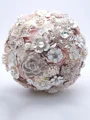 Delicate Round Satin Bridal Bouquets