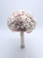 Delicate Round Satin Bridal Bouquets