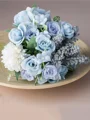 Charming Free-Form Silk Flower Bridal Bouquets