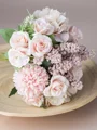 Charming Free-Form Silk Flower Bridal Bouquets