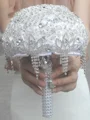 Charming Round Satin Bridal Bouquets