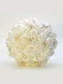 Charming Round Satin Bridal Bouquets