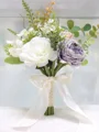 Fascinating Free-Form Silk Flower Bridal Bouquets