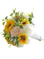 Pretty Free-Form Silk Flower Bridal Bouquets