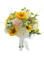 Pretty Free-Form Silk Flower Bridal Bouquets
