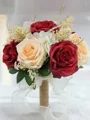 Exquisite Free-Form Silk Flower Bridal Bouquets