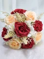 Exquisite Free-Form Silk Flower Bridal Bouquets