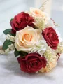 Exquisite Free-Form Silk Flower Bridal Bouquets