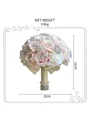 Charming Round Silk Flower Bridal Bouquets