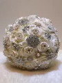 Stunning Round Silk Flower Bridal Bouquets