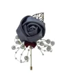 Romantic Free-Form Satin Boutonniere(Sold in a single piece)