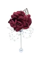 Classic Free-Form Silk Flower Boutonniere(Sold in a single piece)