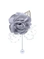 Classic Free-Form Silk Flower Boutonniere(Sold in a single piece)