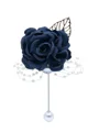 Classic Free-Form Silk Flower Boutonniere(Sold in a single piece)