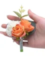 Fascinating Free-Form Silk Flower Boutonniere(Sold in a single piece)