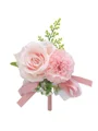 Delicate Free-Form Silk Flower Boutonniere(Sold in a single piece)