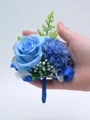 Delicate Free-Form Silk Flower Boutonniere(Sold in a single piece)