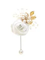 Stunning Free-Form Satin Boutonniere(Sold in a single piece)