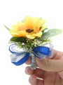 Stunning Free-Form Cloth Boutonniere(Sold in a single piece)