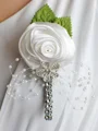 Pretty Free-Form Satin Boutonniere(Sold in a single piece)