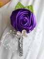 Pretty Free-Form Satin Boutonniere(Sold in a single piece)