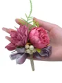 Stunning Free-Form Cloth Boutonniere(Sold in a single piece)
