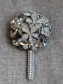 Stunning Round Cloth Boutonniere(Sold in a single piece)