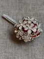 Stunning Round Cloth Boutonniere(Sold in a single piece)