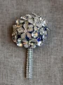 Stunning Round Cloth Boutonniere(Sold in a single piece)