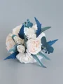 Fascinating Free-Form Silk Flower Bridal Bouquets