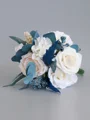 Fascinating Free-Form Silk Flower Bridal Bouquets
