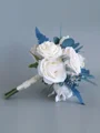 Fascinating Free-Form Silk Flower Bridal Bouquets